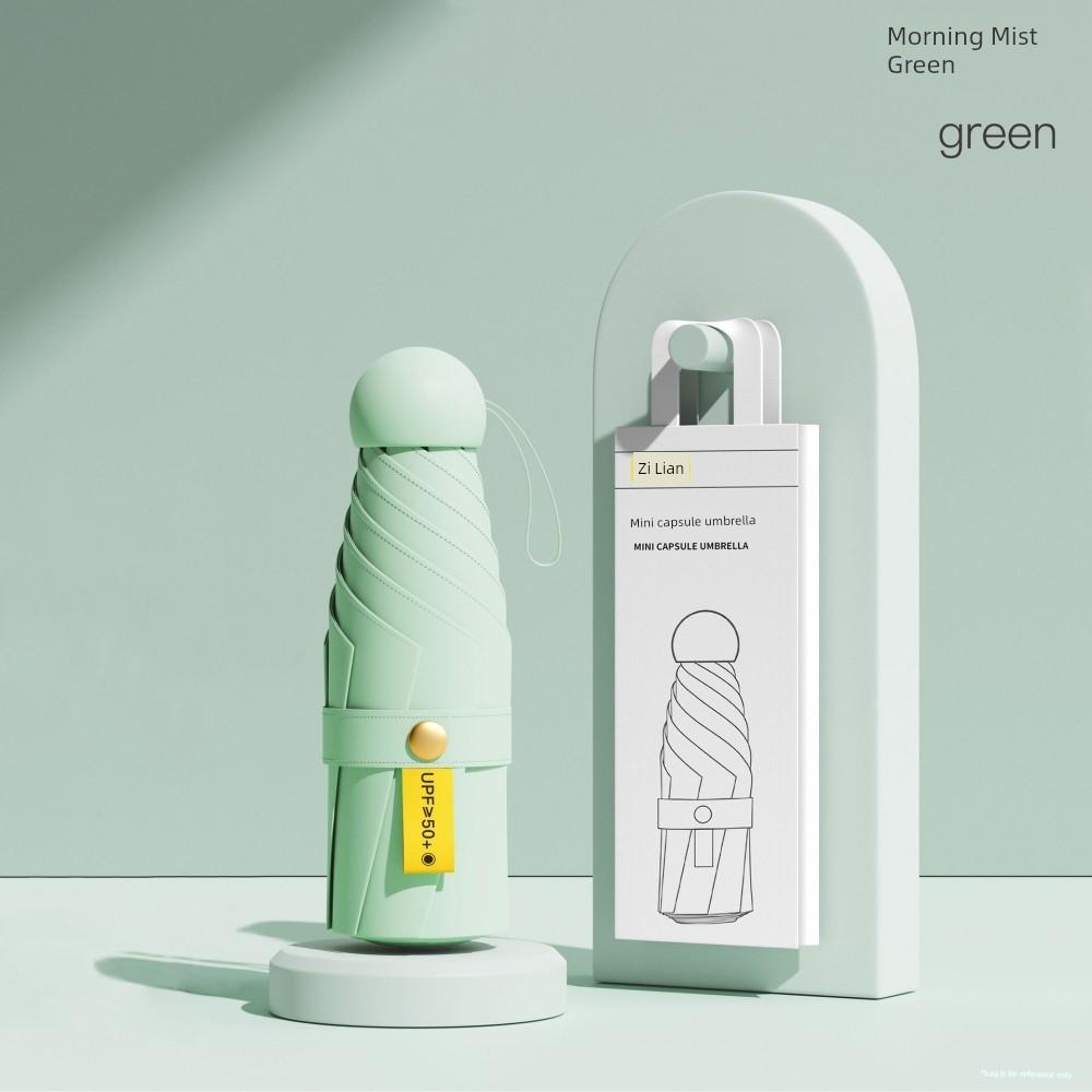 Capsule Sun Umbrella, Sun Protection, Uv Protection, Dual-Use for Sun and Rain, Mini 40% off Fold, Ultra-Light, Compact, Portable m