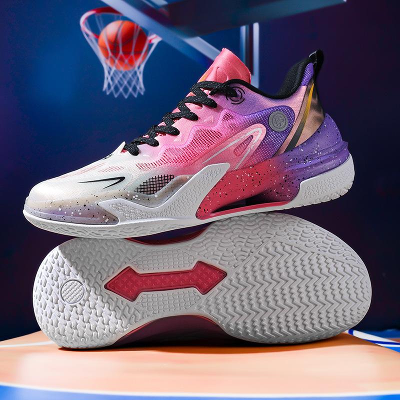 Mesh basketball shoes non-slip, wear-resistant and shock-absorbing professional combat shoes, middle school students sports shoes