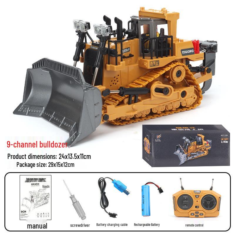 Free Shipping Alloy Remote Control Excavator Dump Truck Toy for Kids