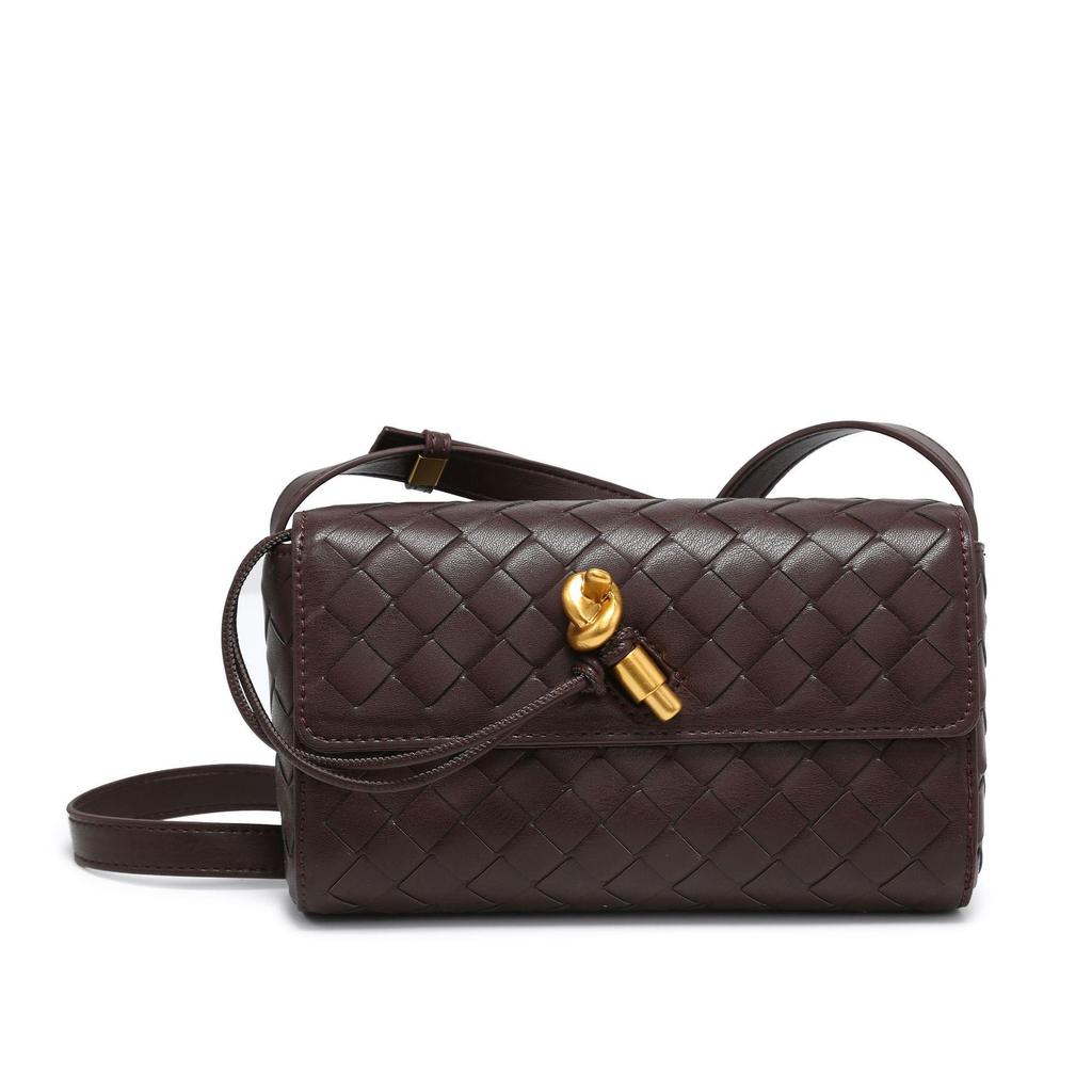 Вечерняя сумка Cross-border B Mini Andiamo Woven Crossbody с замком в стиле ретро