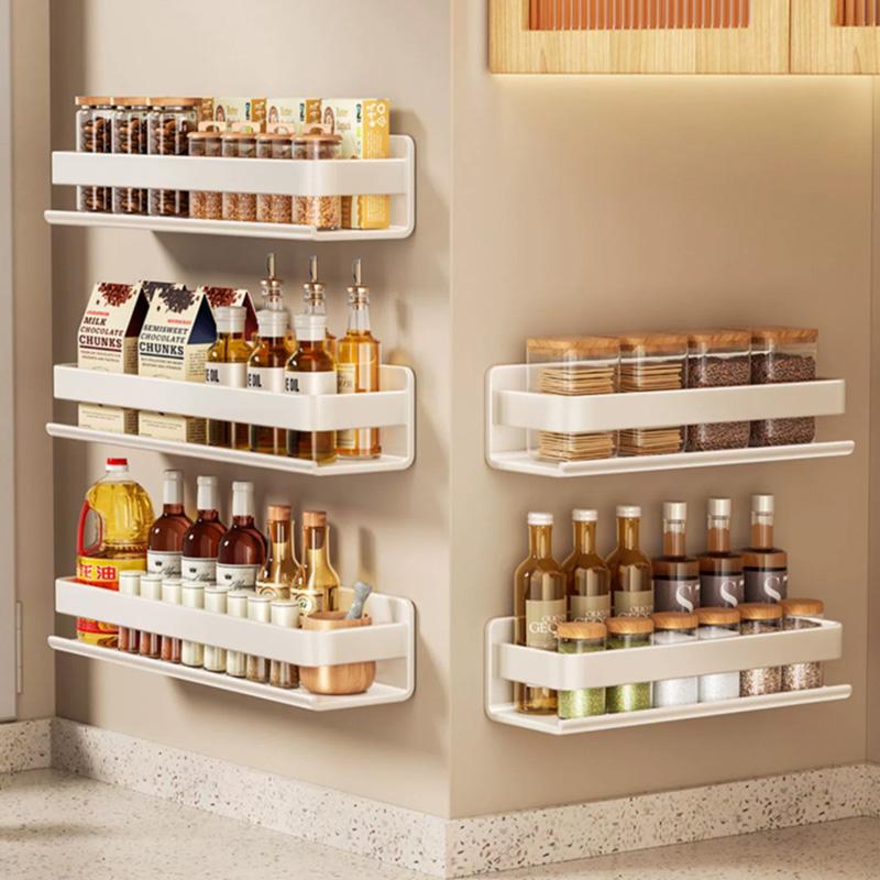 Белая стойка для хранения для кухни держатель квадратный металлический органайзер для ванной аксессуар полка полки настенная шампунь 811780