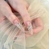 Wearing Nail Advanced Sense Spring and Summer Flash Diamond Butterfly Handmade Nail Piece Spice Girl Wearing Nail Piece