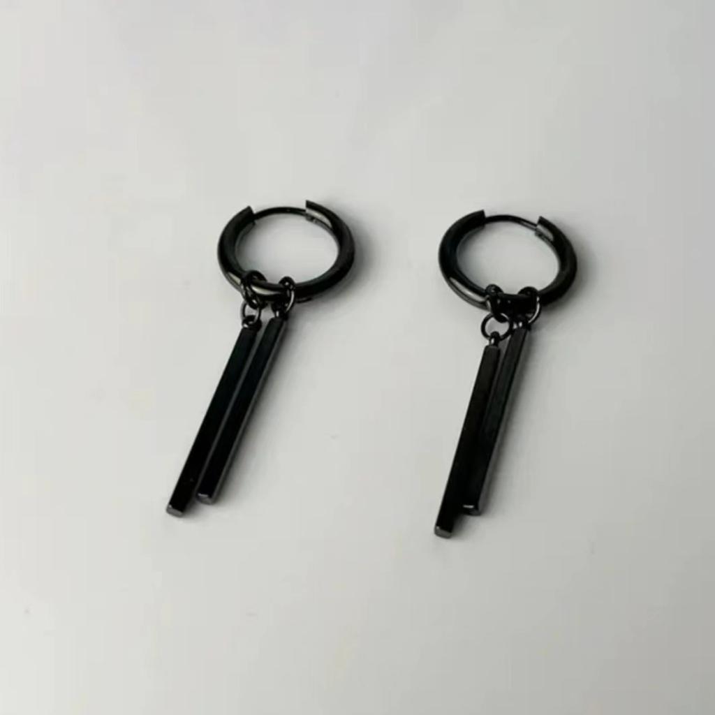 Простые готические серьги-подвески в стиле панк с квадратной палочкой для женщин и мужчин, модные украшения для вечеринок, аксессуары, подарок