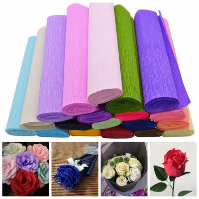 250x25см 1 рулон DIY изготовление цветов крепированная бумага упаковка цветов подарков упаковочный материал ручная работа DIY оберточная бумага крафт декор