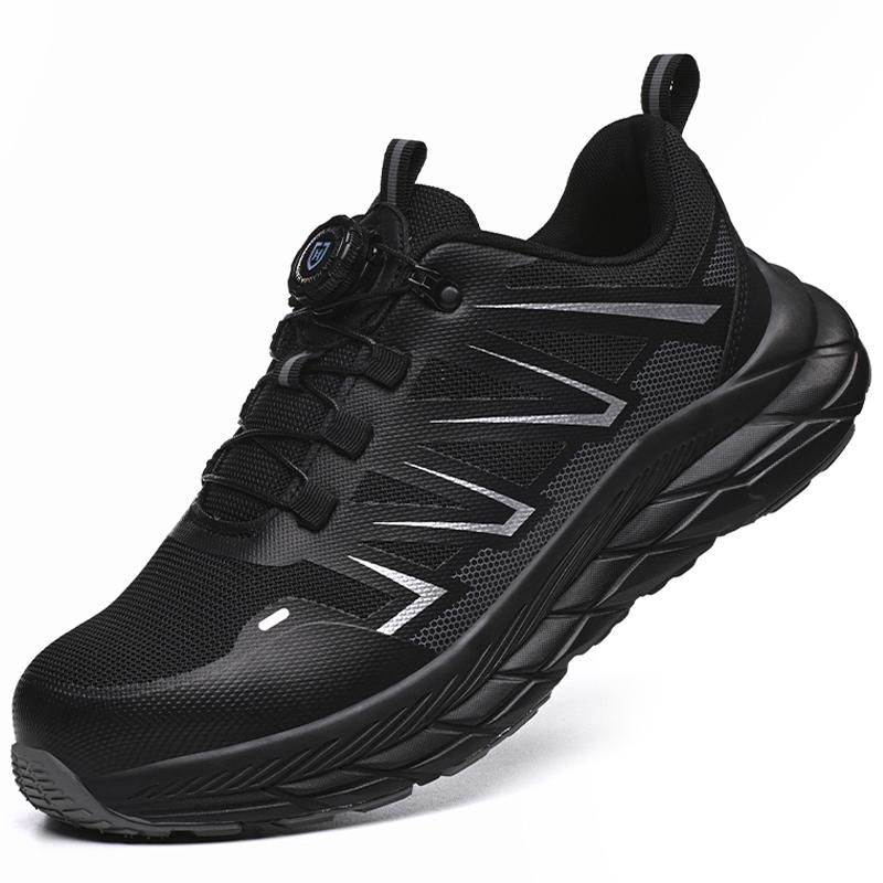 Rotating Button Safety Shoes For Men Women Protection Shoes Steel Toe Work Sneakers Puncture-Proof Indestructible Shoe Work Boot
