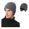 Windproof Knitted Hat Thickened Cold-proof Hat New Earflap Beanie Hat  Unisex