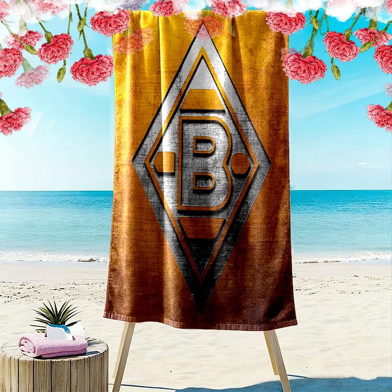 Borussia Print Beach Towel, Large Soft Quick Dry Towel for Beach Camping Swimming