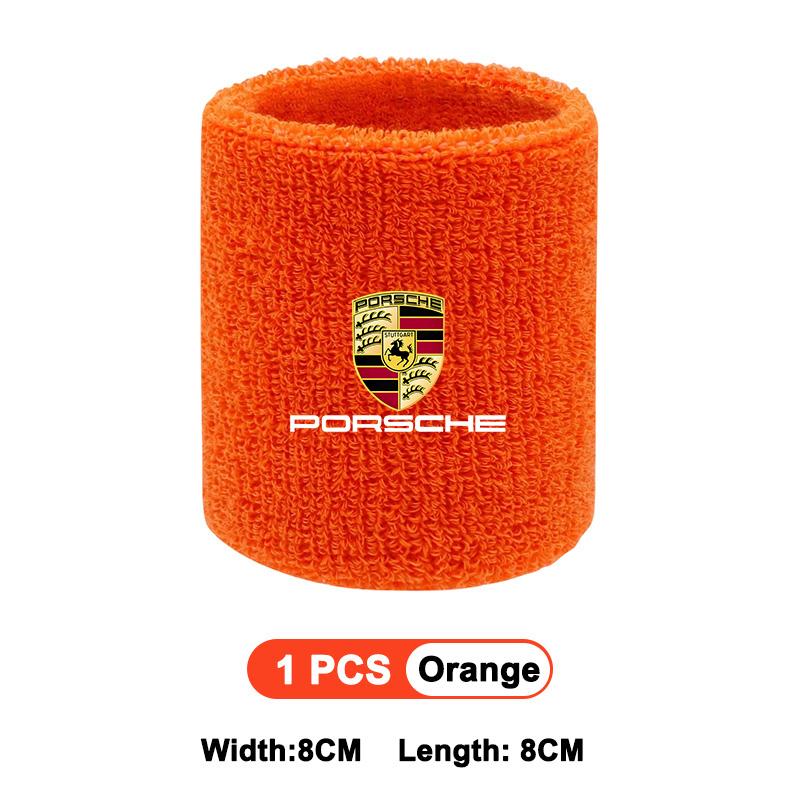 Браслет с логотипом автомобиля Спортивные браслеты на запястье Мужские Женские Впитывающий браслет для Porsche Panamera Cayenne Taycan 911 718 Macan