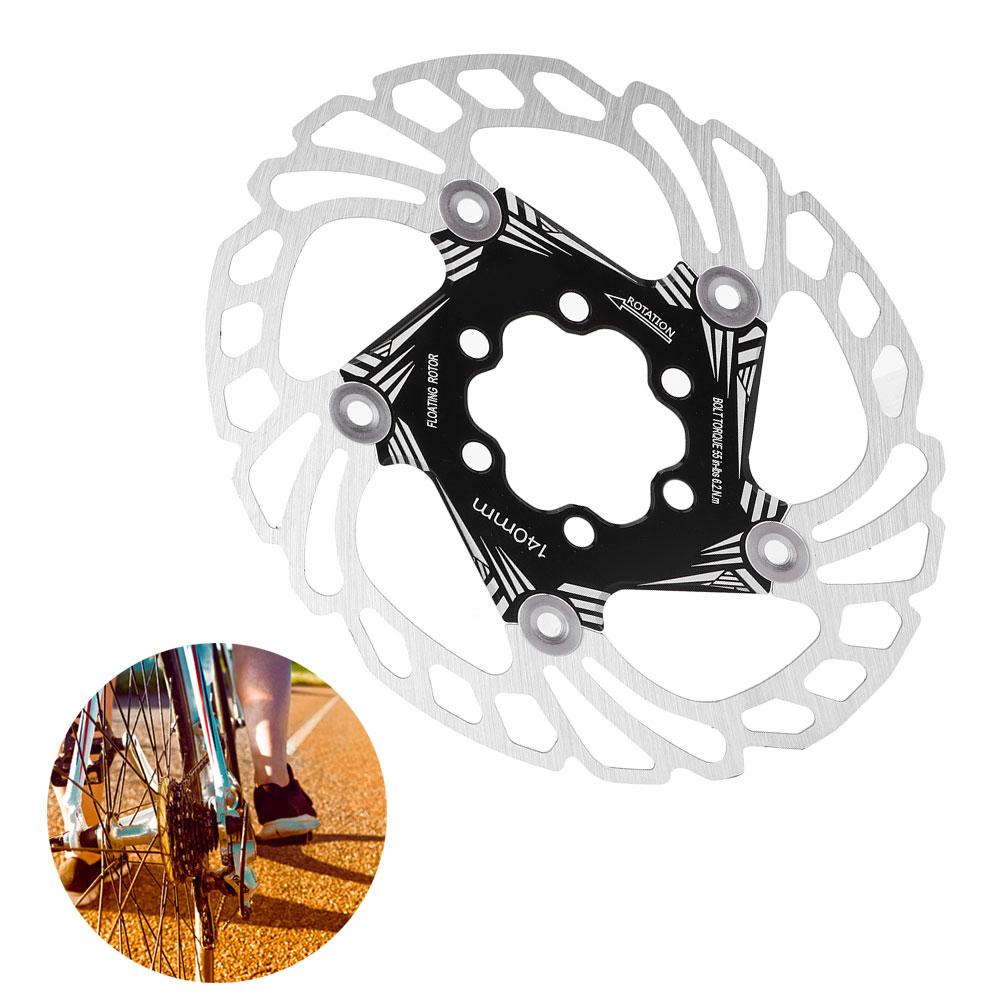 Дисковые тормозные роторы с плавающим охлаждением для горного велосипеда, 5 болтов, 140 мм, велосипедный аксессуар, черный