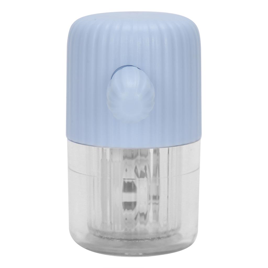 Портативная ручная мойка для контактных линз, футляр для очистки линз с вращением, милое чистящее устройство, синее