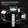 TNCE Tuya Wifi/Zigbee Smart Circuit Breaker Switch With Metering 1P+N 1-63A Smart kWh UnderVoltage OverCurrent Meter Protector