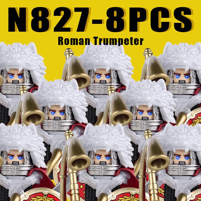 Средневековые Военные Рим Рыцари Строительные Блоки Замок Армия Воин Солдат Фигурки Арбалетчик Щит Меч Легион Блоки Игрушки