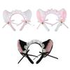 Девушки Рюши Кружево Кошачьи Ушки Головной Убор Горничная Кружево с Ленточным Бантом Ободок Сексуальные Украшения для Волос Горничной Реквизит для Фото