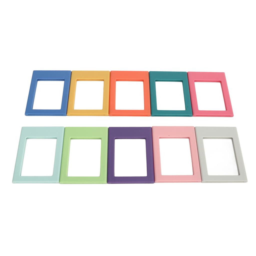 10Pcs 3 Inch Refrigerator Magnets Picture Frames Fridge Magnetic Photo Frame for File Cabinets Storage Cabinets
