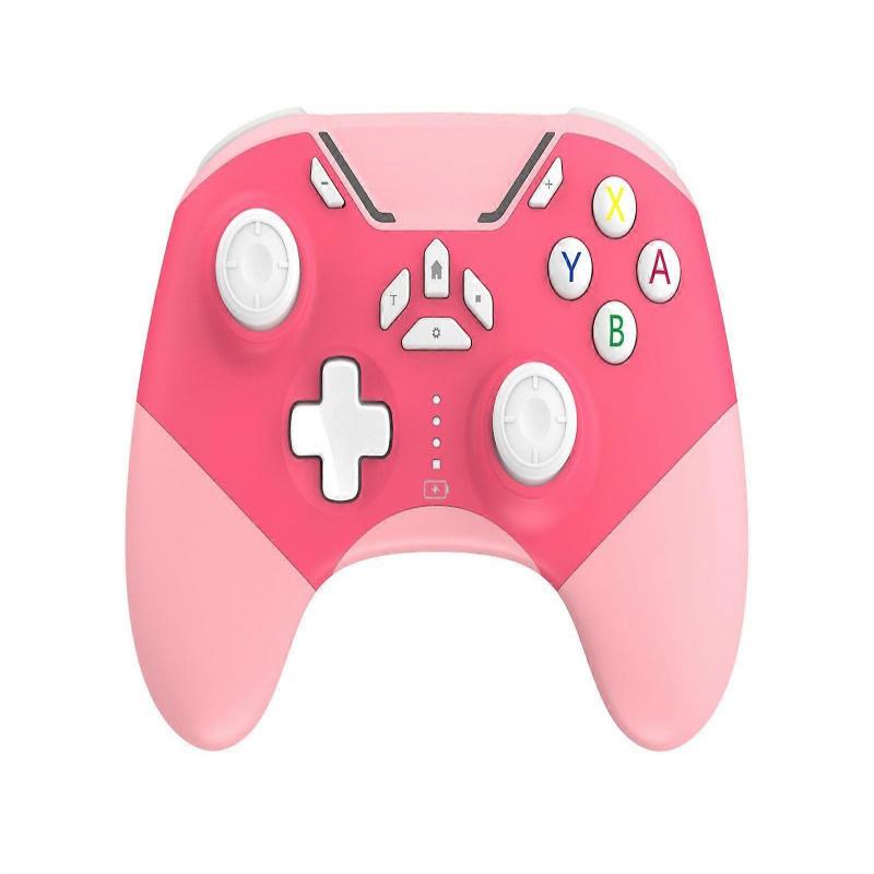 Bluetooth-контроллер для Switch/ПК/iPhone/Android/Apple Arcade MFi Games/TV/Steam, профессиональный беспроводной игровой контроллер(розовый)