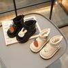 Ботинки для девочки Kid Snow Boot 2025 Зима Новые Мультяшные Хлопковые Ботинки для Девочки Милые Ботильоны для Мальчика Детская Обувь Детская Обувь Утепленные Ботинки Botas