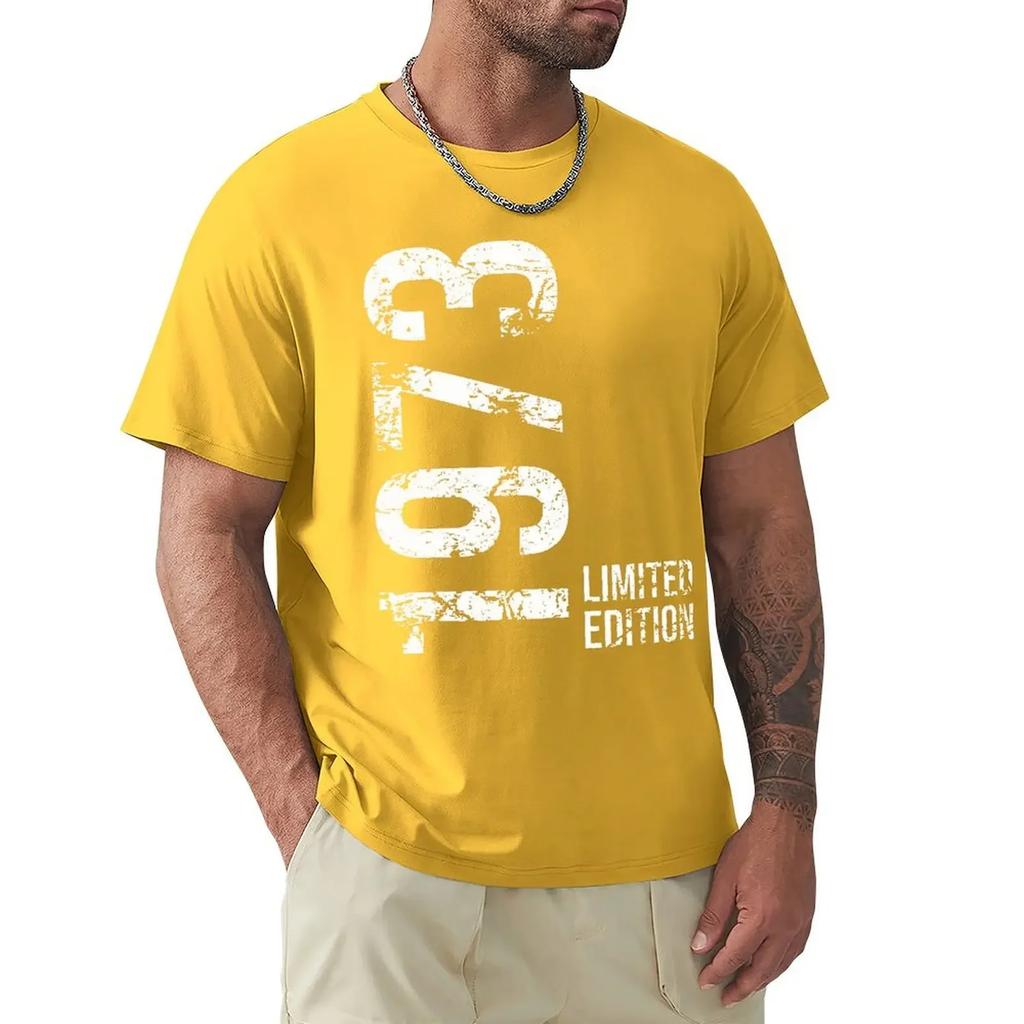 Новинка 50-е 50-е годы ретро винтаж 1973 футболки с рисунком хлопок уличная одежда короткий рукав подарки на день рождения летний стиль футболка мужская