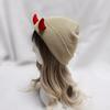 1PC Devil Trendy Warm Stretchy Knitted Playful Beanie Winter-Ready Hat Cold-Resistant Horn Soft-Knitted