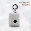 Alcantara For Volvo S90 S60 XC60 XC40 V60 V90 Car Key Case Holder Cover Shell Suede Keychain Remote Protector Accessories