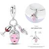 Медная летающая птица Цепочка безопасности Бабочка Шарм Бусины Для 3 мм Оригинального браслета DIY Изготовление ювелирных изделий Подарок