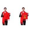 Custom Embroidered Red Scarf for Annual Meeting and Celebration Events