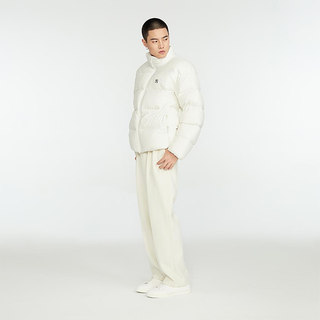 New MLB Down Jackets Unisex Cream 3ADJB0436-50CRS