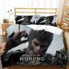 Комплект из трех предметов Black Myth Wukong Покрывало с цифровой печатью Постельное белье Простыня Комплект из четырех предметов