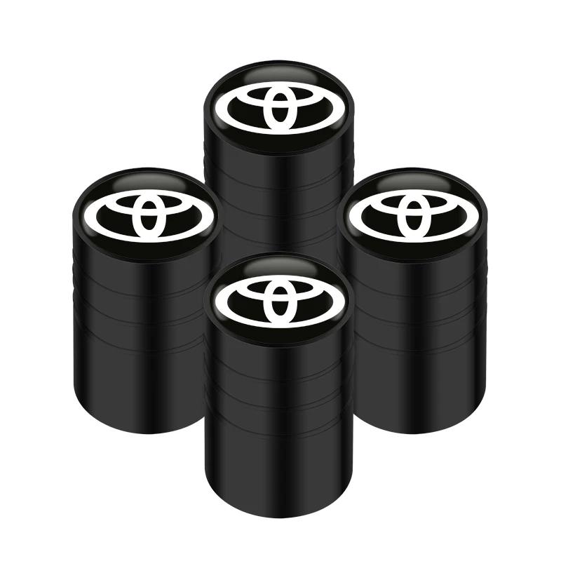 Алюминиевые противоугонные колпачки для ниппелей шин для Toyota - Комплект из 4 штук в нескольких цветах
