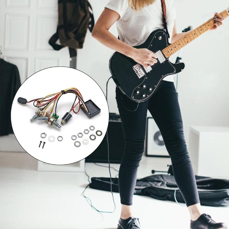 Набор звукоснимателей для электробас-гитары, аксессуар для музыкального производства для точной регулировки звука и разнообразного управления тоном