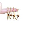 Серьги-кольца Звезда Любовь Сердце из камня Тигровый Глаз Роскошный Нишевый Дизайн Ювелирные Изделия Для Женщин