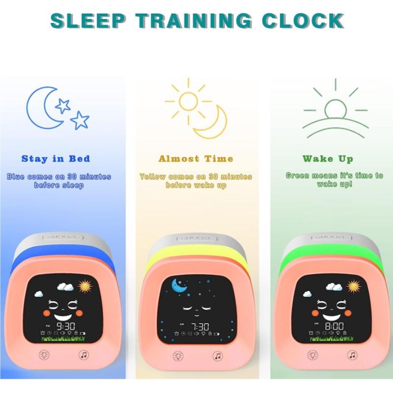 Детский будильник-будильник для сна с звуковой машиной, 4-часовой таймер сна для мальчика и девочки, подарок на день рождения