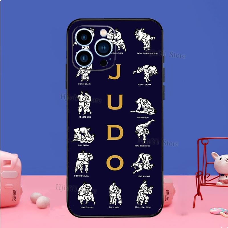 Чехол для телефона с изображением дзюдо для iPhone 16 15 12 13 Mini 11 14 Pro XS Max Plus X XR Силиконовый чехол