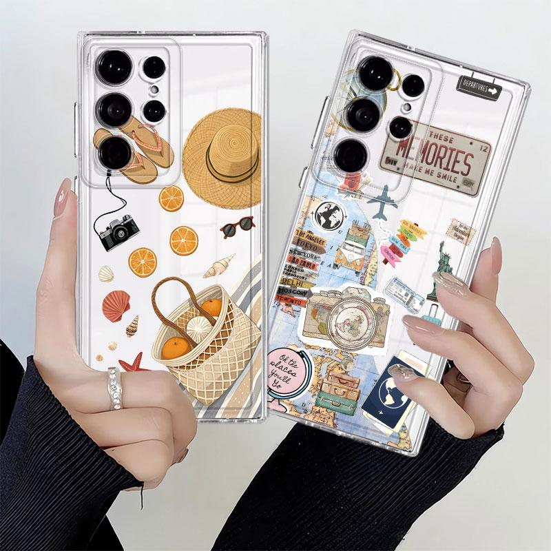 Чехол для телефона Samsung Galaxy S26 S24 S20 Plus Note 20 Ultra 10 S25 Edge S23 Ultra S21 S22 FE Пляж Путешествия