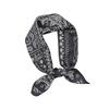 Summer new black and white simple foreign style small square scarf women's silk cotton silk scarf decorative scarf high-end fashion small scarf