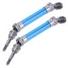 2Pcs RC Car Front CVD Three Section Type Drive Shaft Parts Accessories Fit for Traxxas Slash(Blue )