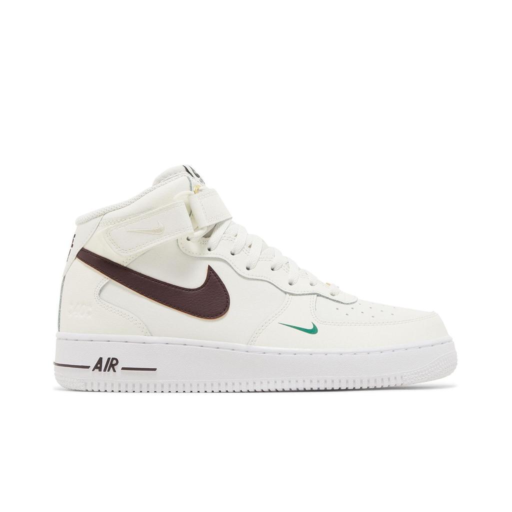 Nike Air Force 1 Mid '07 LV8 '40th Anniversary - Sail Brown Basalt' (Unisex) Sail / Malachite / White / Brown Basalt Skateboard Shoes DR9513 100
