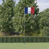 VidaXL Flag of France and 5.55 M Pole Aluminum 3147123