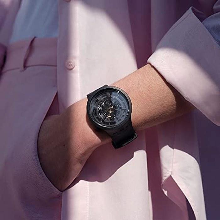 Swatch Часы C-BLACK BIG BOLD NEXT SB03B100 Черный
