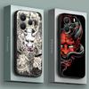 Чехол для телефона для Xiaomi Redmi 15C 14C 12C 13C 4G Redmi Note 15 14 13 12 11 10 Pro Plus 12S Мягкий чехол Японское искусство Самурай Ниндзя