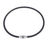 FUANNA Men's Magnetic Necklace [Suitable for All Seasons] (Black + Black, 50cm)