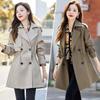 Petite Women's Korean Style Trench Coat - Short Spring/Autumn Fashion