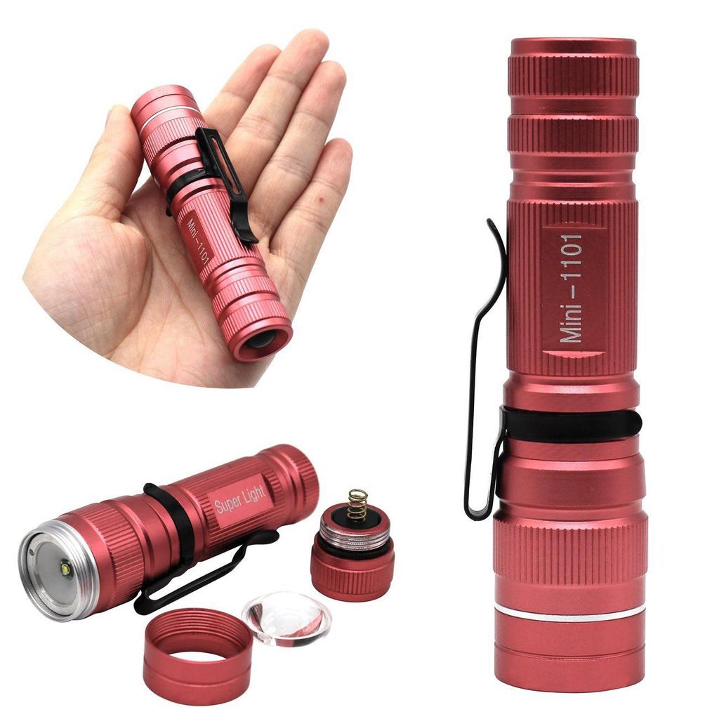 LED Flashlight Adjustable Q5 Lamp Waterproof Powerful 3 Modes Zoomable Perfect 3 Colors for Camping Hiking Cycling Emergency