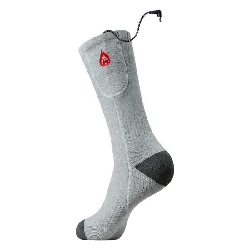 Electric Heated Socks Winter Warmth Men Women High-Cut Cotton Blend Smart USB Rechargeable Foot Warmer