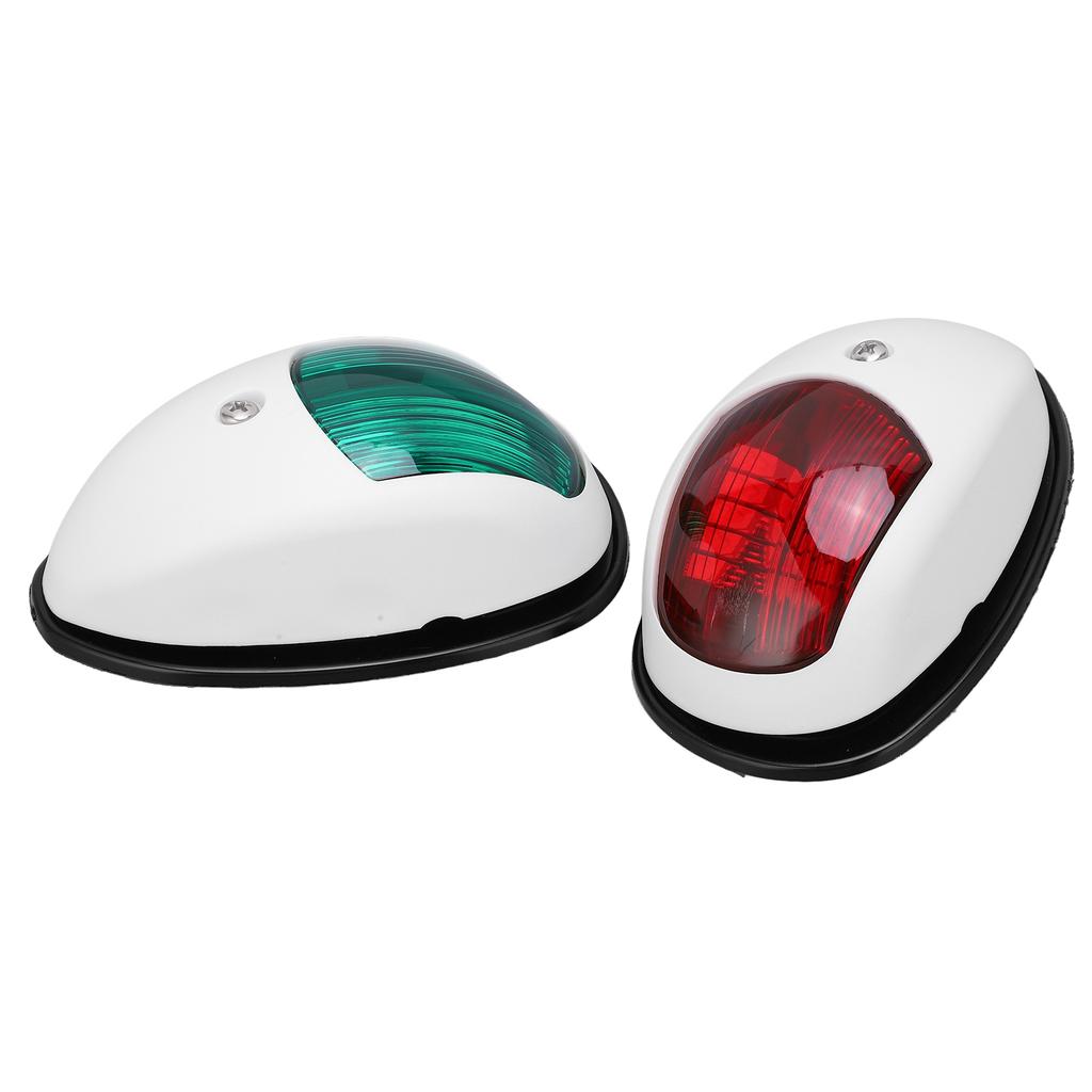 1 Pair Set Universal LED Signal Lamp IP66 Protection Grade Marine Side Navigation LightWhite