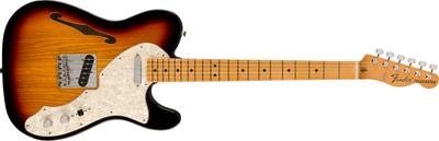 Мексиканская электрогитара II Клен Санберст с мягким чехлом Vintera® '60s Telecaster® Thinline, Накладка грифа, 3-цветный