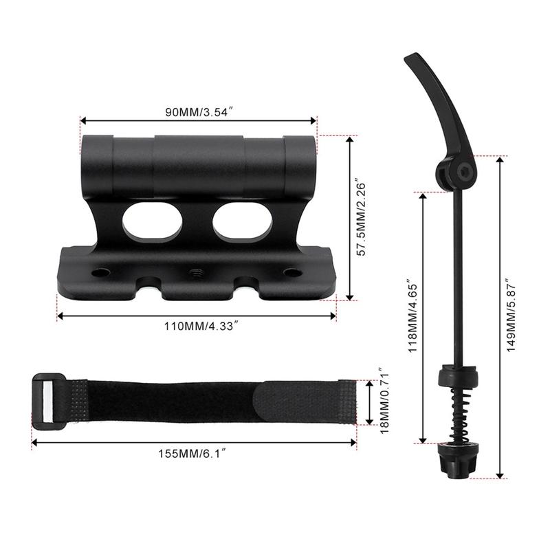 Clear Bicycle Rack Mount Front Fork Mount Bracket With Quick Release Alloy Fork Block Mounts For Most Mountain Bikes