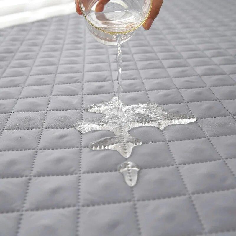 Durable Simplicity Waterproof Cloth Double-sided Available Plaid Sofa Cover Solid Color Anti-fouling Pet Sofas Covers Reversible