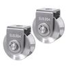 Corrosion Resistant V Sliding Gate Roller Wheel 304 Stainless Steel Pulley  Material Handling