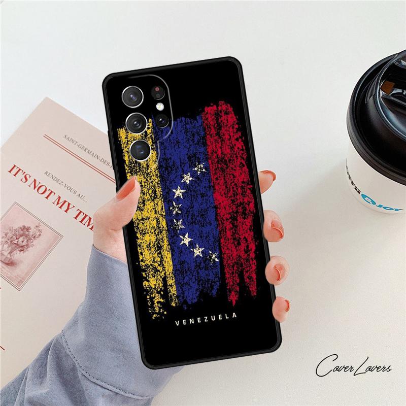Чехол для телефона с флагом и гербом Венесуэлы Для Samsung Galaxy S24 S25 S23 S22 Ultra Note 10 20 Plus S20 S21 FE