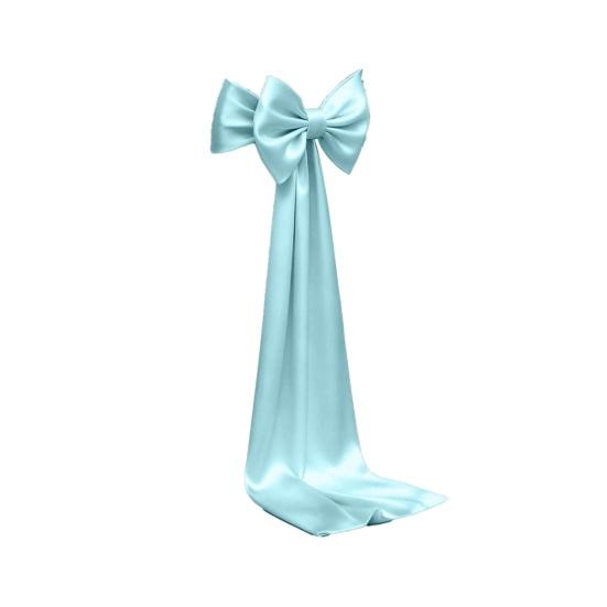 6 Pcs Pink Chair Sash Satin Chair Bows Decorative Chair Ribbons Ties